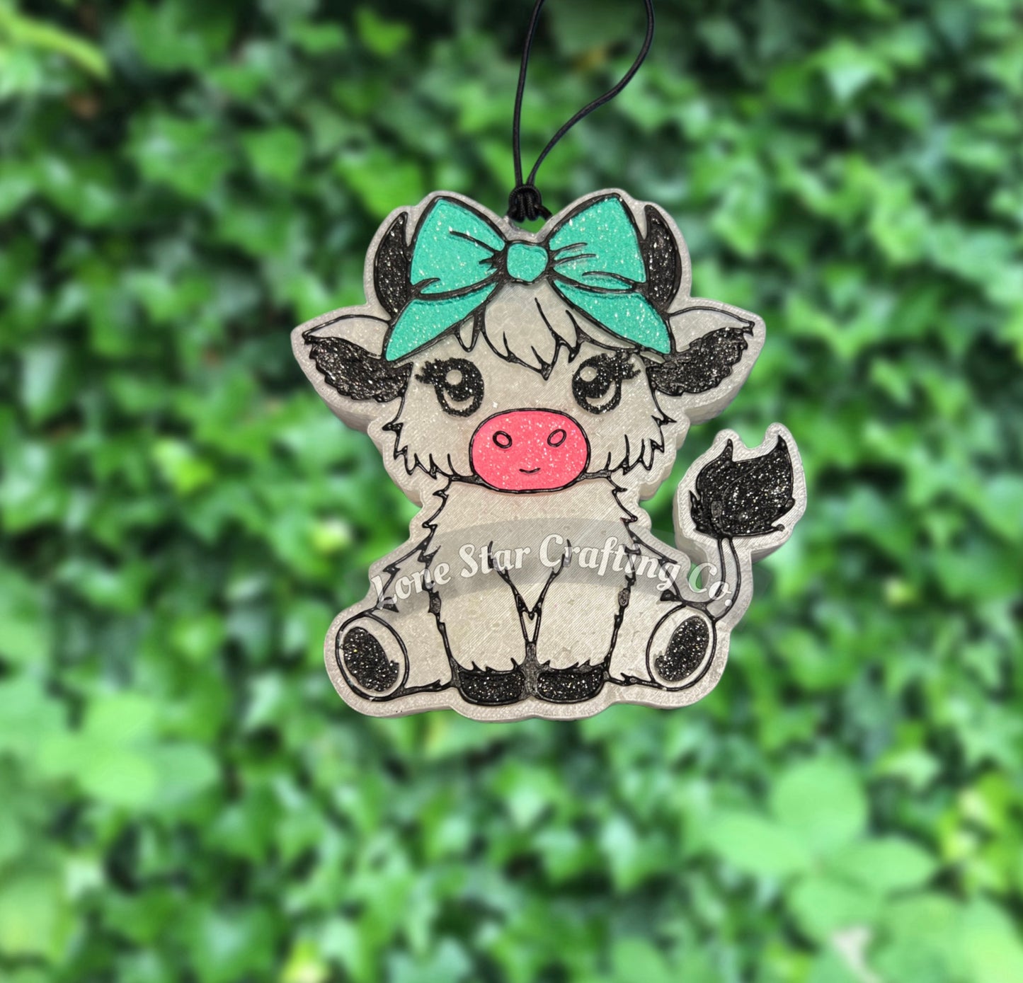 Cow with Bow Freshie - Custom